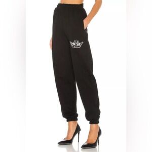 Boys Lie My Attention Black Joggers Sweatpants Size S Women’s